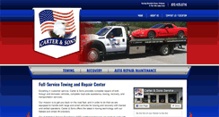 Desktop Screenshot of carterandsonsservicecenter.com